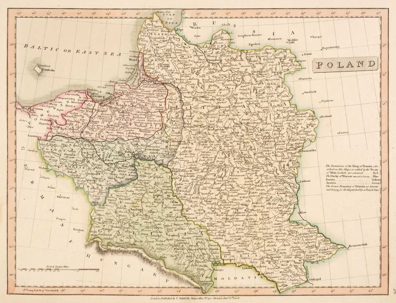 Lot 389 - Polish Partition. A collection of 15 maps, 18th & 19th century