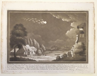 Lot 444 - Robinson (Henry). An Accurate Representation of the Meteor..., 1783