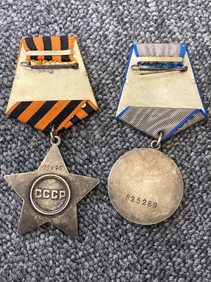 Lot 393 - Soviet Union. Russian Medal for Courage and other items