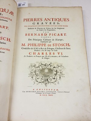 Lot 249 - Picart (Bernard).Pierres Antiques Gravees, 1724