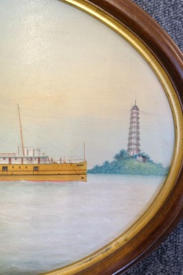 Lot 413 - China Trade School. The Paddle Steamer, circa 1890-1910