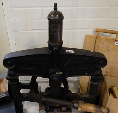 Lot 545 - Printing/blocking press. A Hopkinson Albion Press, 1847