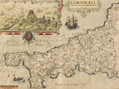 Lot 340 - Cornwall. Saxton (C & Kip W.), Cornwall olim pars Danmoniorum, circa 1610