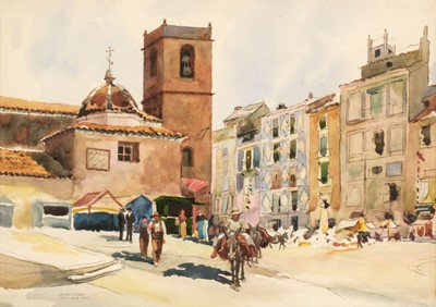 Lot 285 - Walker (Edward, 1879-1955). Villajoyosa, Spain, watercolour
