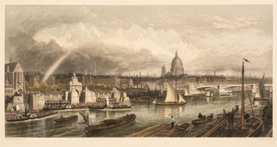 Lot 467 - London. Prior (T. A.). The Thames Embankment & Chelsea Bridge & Hospital, circa 1860