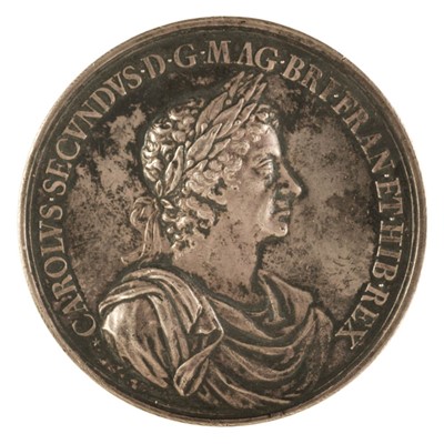Lot 72 - Medal. Charles II (1660-1685). AR Medal, Battle of Lowestoft, 1665