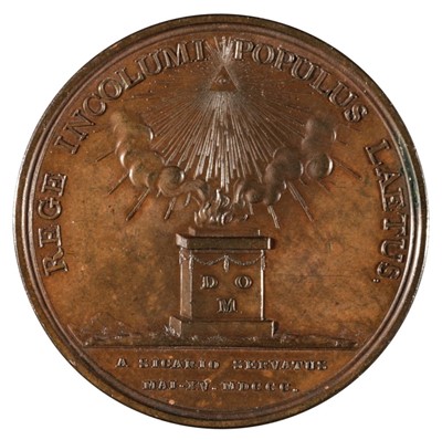 Lot 73 - Medal. George III (1760-1820). Copper Medal, Preserved from Assassination, 1800