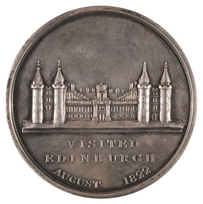 Lot 74 - Medal. George IV (1820-1830). AR Medal, King's Visit to Edinburgh, 1822