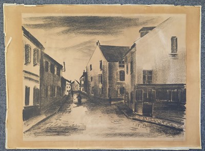 Lot 562 - Vlaminck (Maurice de, 1876-1958). Une rue à Pontoise, 1921