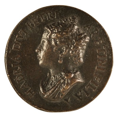 Lot 83 - Medal. Venice, Adria, Daughter of Pietro Aretino, cast bronze medal, 16th century
