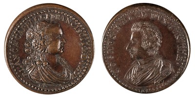 Lot 113 - Medals. Cosimo De Medici (1590-1621) and  Bianca Capello (1548-87). Bronze Medals by Weber
