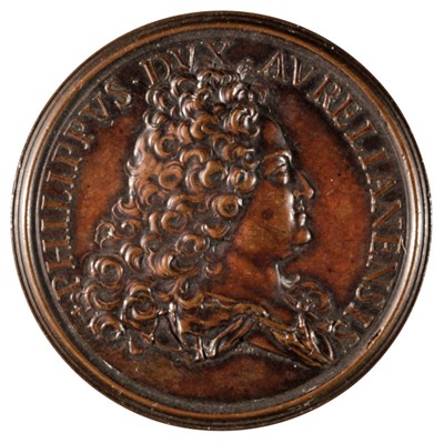 Lot 121 - Medals. France. Philip II (1674-1723), Bronzed Copper Medal, 1715, etc