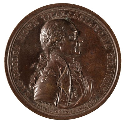 Lot 76 - Medal. Admiral Richard Howe (1725-1799). Copper Medal, 1794