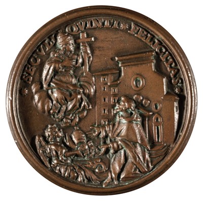 Lot 110 - Papal Medal. Vincenzo Maria Orsini (1649-1730), AE Medal