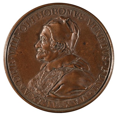 Lot 111 - Papal Medal. Pope Alexander VIII, 1689-91, bronze Medal, c.1700