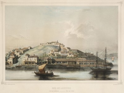 Lot 15 - Hastrel (Adolphe d', 1805-1875). Rio de Janeiro, 3 colour lithographs