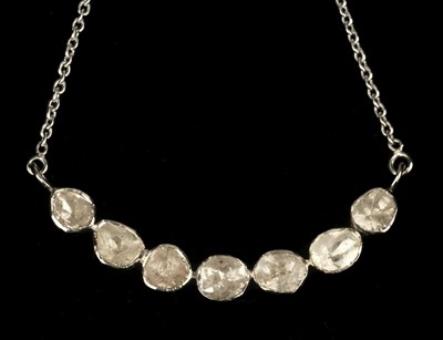 Lot 90 - Necklace. Polki Diamond necklace