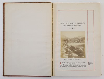 Lot 134 - Edgar (John Ware). Report on a Visit to Sikhim and the Thibetan Frontier, 1873
