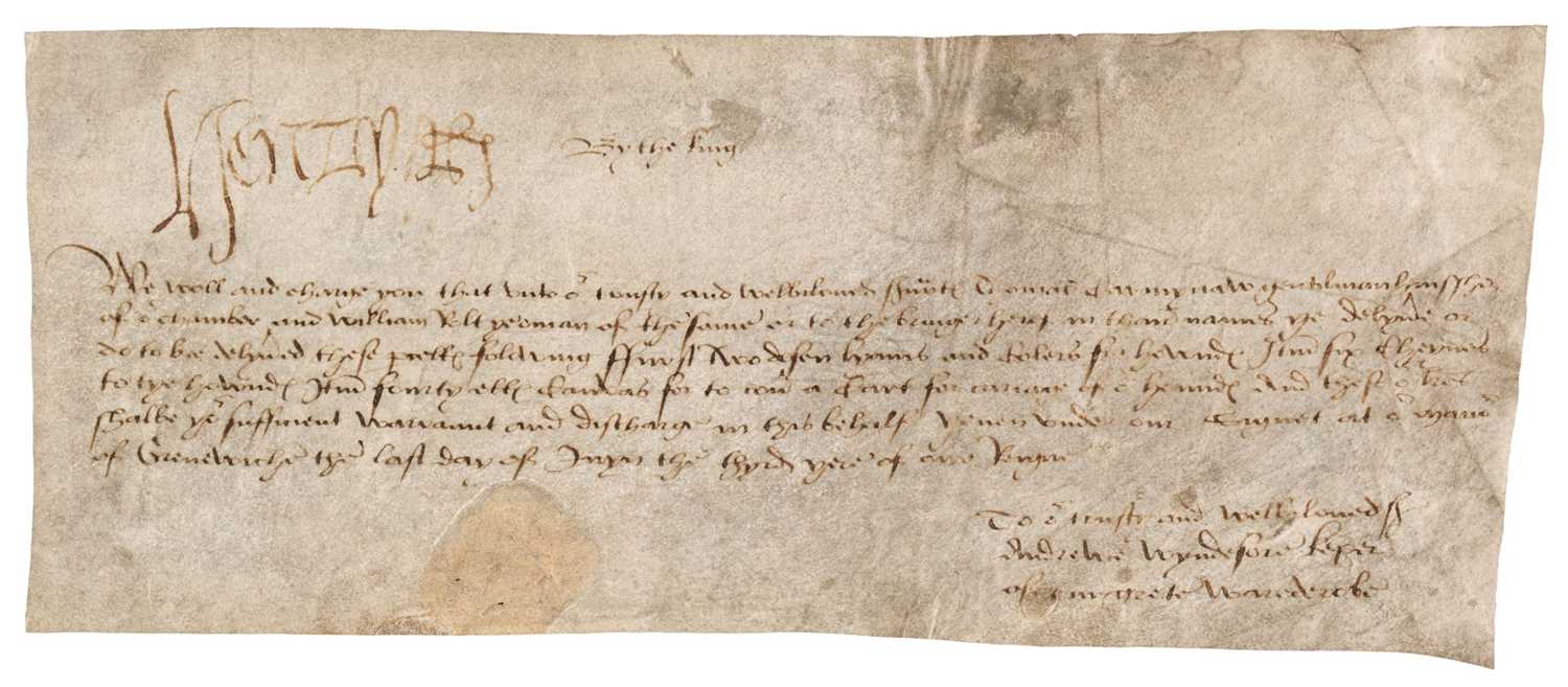 King Henry VIII Autograph Reprint On Genuine Original Period 1530s Paper 