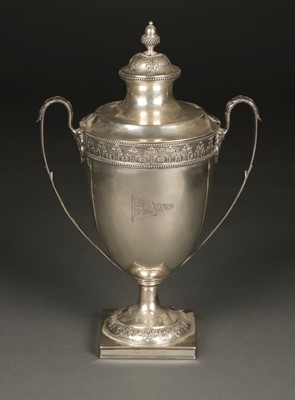Lot 58 - Trophy. Silver trophy by William Hutton & Sons, Sheffield, 1914