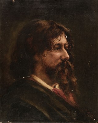 Lot 359 - Asti (Angelo, 1847-1903). Alphonse Daudet, oil on canvas