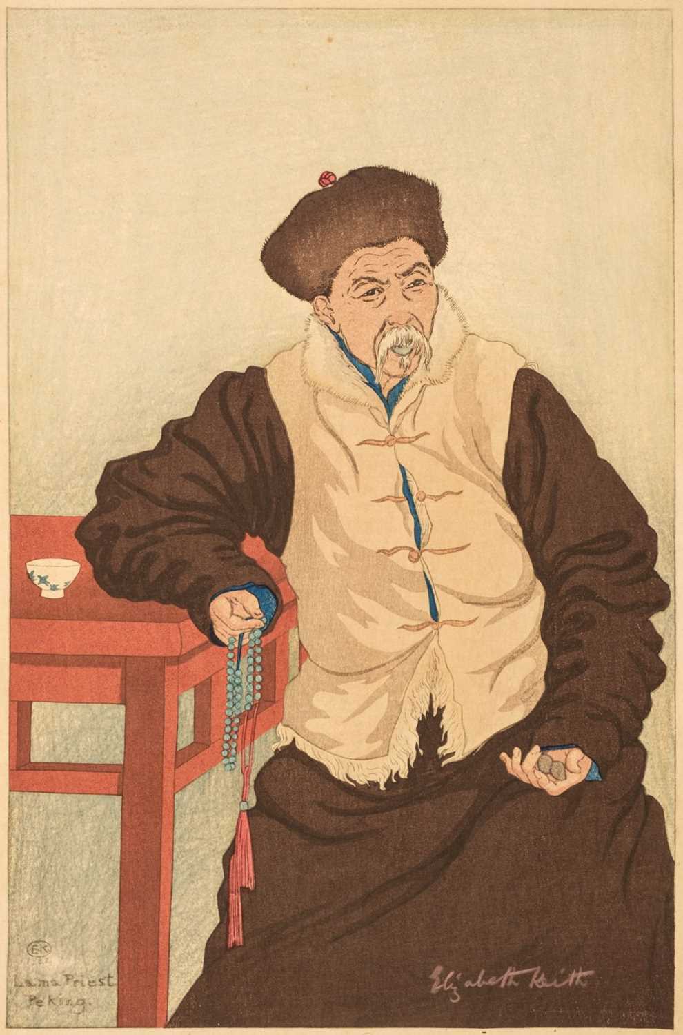 Lot 544 - Keith (Elizabeth, 1887-1956). Lama Priest, Peking, 1922