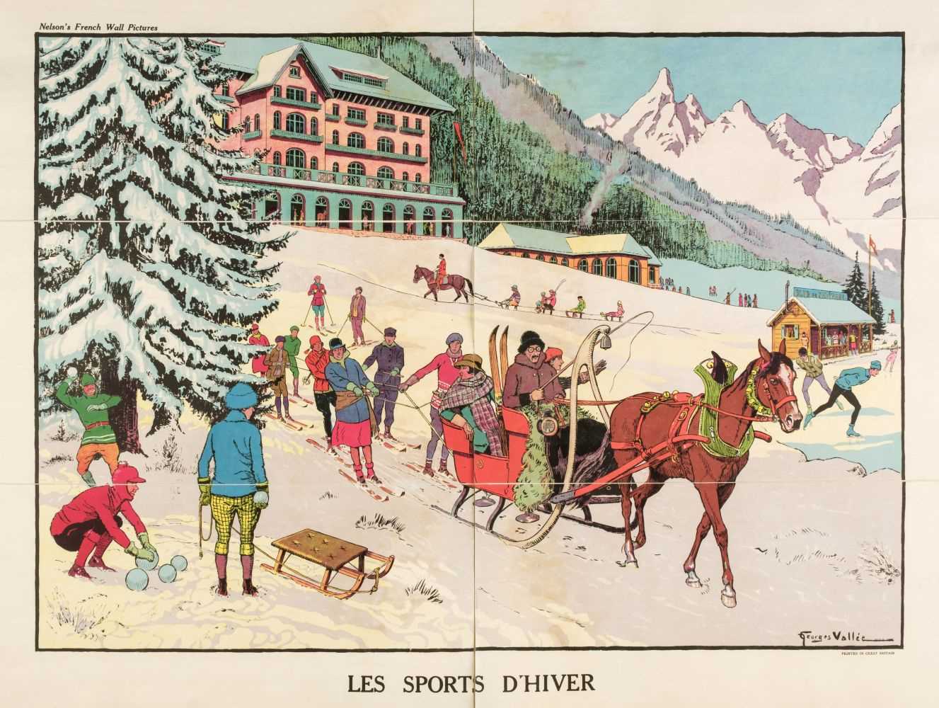 Lot 508 - Vallée (Georges, active 1897-1921). Les Sports d'Hiver