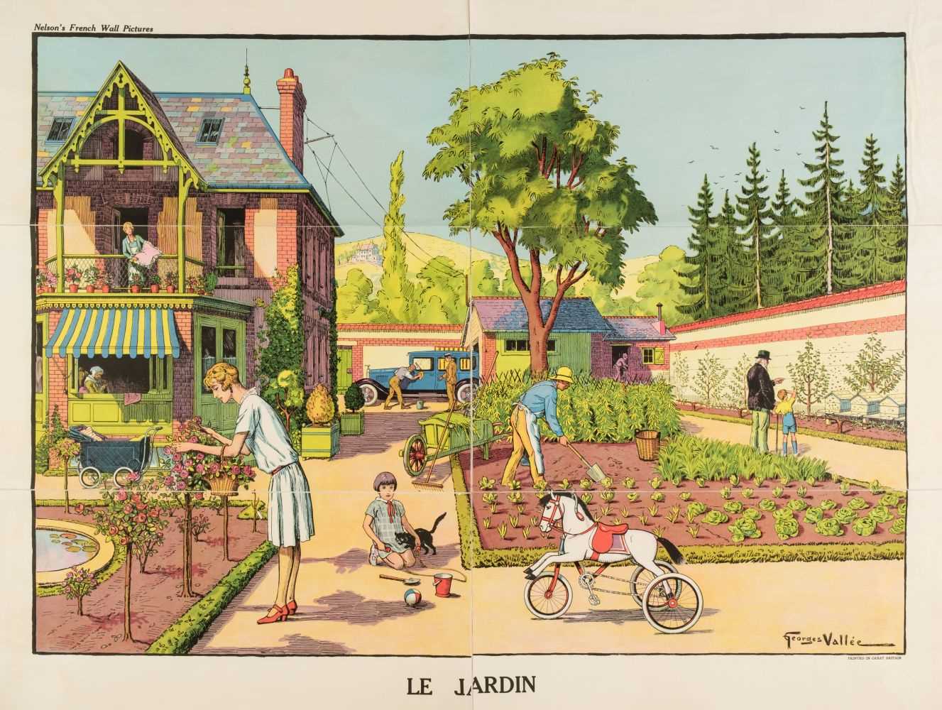 Lot 505 - Vallée (Georges, active 1897-1921). Le Jardin