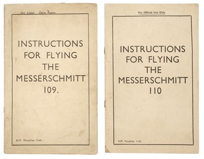 Lot 489 - Air Ministry. Instructions For Flying The Messerschmitt 109 and 110
