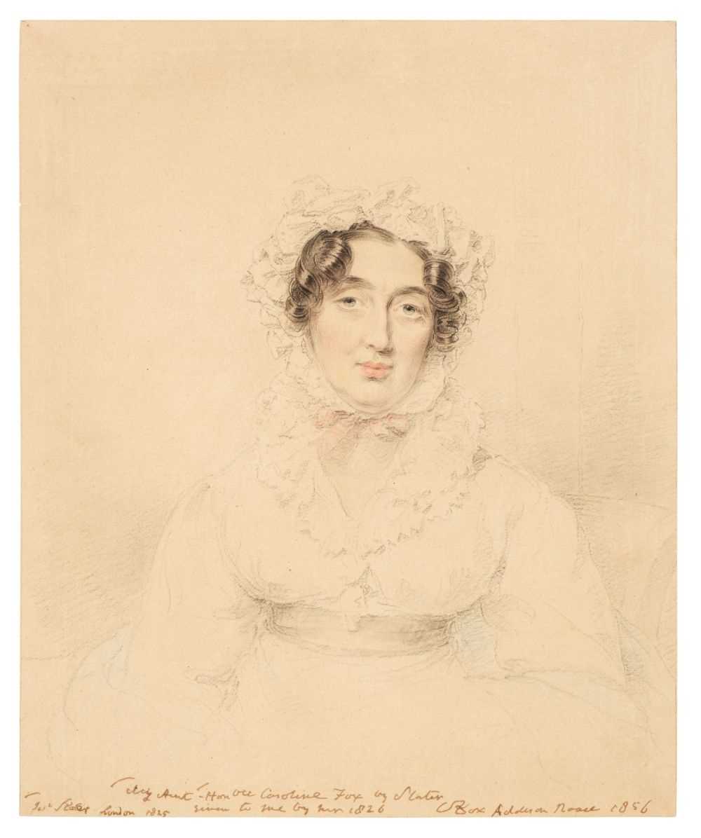 Lot 406 - Slater (Joseph, 1779-1837).  Portrait of the Honourable Caroline Fox, 1825