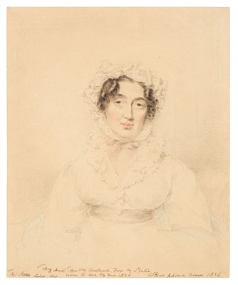 Lot 406 - Slater (Joseph, 1779-1837).  Portrait of the Honourable Caroline Fox, 1825