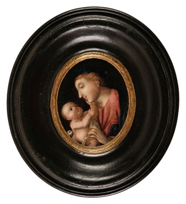 Lot 366 - Continental School. Madonna & Child, Northern European, 18th century