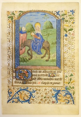 Lot 71 - Illuminated miniature from a Book of Hours, northern France, circa 1480