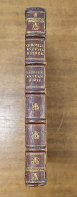 Lot 85 - Miraeus (Aubertus). Rerum toto orbe gestarum chronica, 1st edition, 1608, ex libris J. A. de Thou