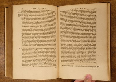 Lot 85 - Miraeus (Aubertus). Rerum toto orbe gestarum chronica, 1st edition, 1608, ex libris J. A. de Thou