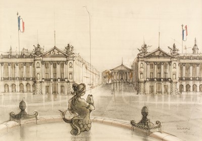 Lot 650 - Parkinson (Robert, 20th century). Place de la Concorde, Paris