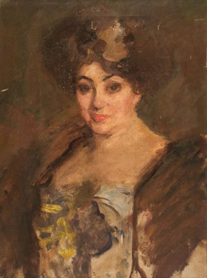 Lot 666 - Belleroche (Albert de, 1864-1944). Portrait of Alice Milbank, the artist's mother