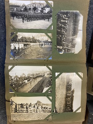 Lot 323 - Worcestershire Regiment - 1st Battalion. Scrap and Postcard Album