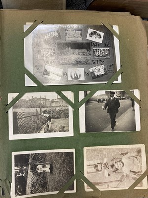 Lot 323 - Worcestershire Regiment - 1st Battalion. Scrap and Postcard Album