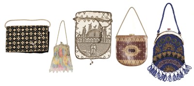 Lot 225 - Bags. A collection of beaded bags and other accessories, late 19th-early 20th century