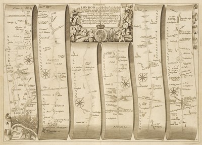 Lot 380 - Ogilby (John). The Road from London to Holy-head co. Anglesey North Wales, 1675