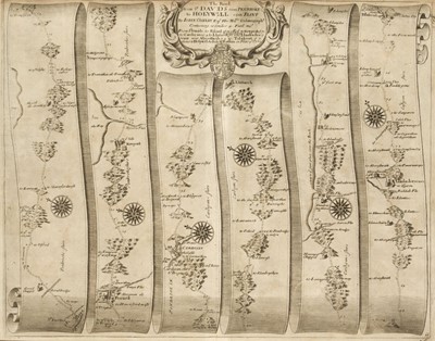 Lot 382 - Ogilby (John). The Road from St Davids com Pembroke to Holywell com Flint, 1675 or later