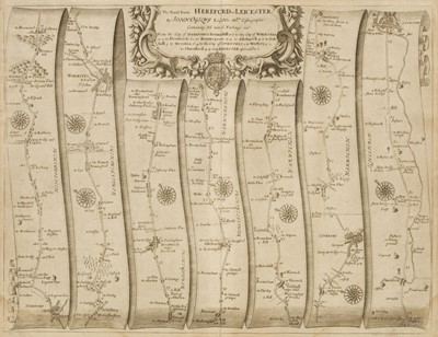 Lot 376 - Ogilby (John). The Road from Hereford to Leicester, 1675 or later