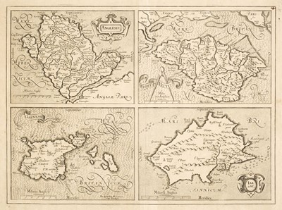 Lot 330 - British Islands. Mercator (G. & Hondius J.). Anglesey, Garnesay, Jarsay & Wight Vectis, 1620