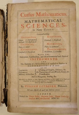 Lot 176 - Leybourn (William). Cursus Mathematicus, 1690