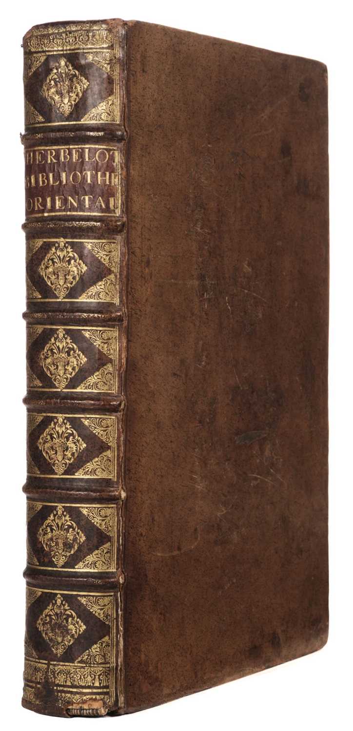 Lot 18 - Herbelot (Barthelémy d'). Bibliothèque orientale, 1st edition, 1697