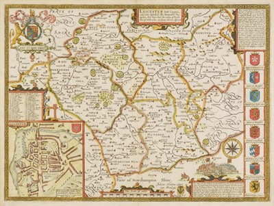 Lot 363 - Leicestershire. Speed (John), Leicester both Countye and Citie described..., 1676