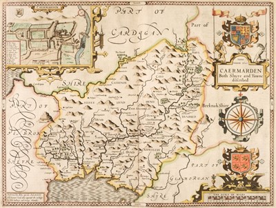 Lot 336 - Carmarthenshire. Speed (John), Caermarden Both Shyre and Towne described, 1627