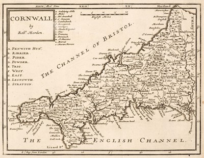 Lot 339 - Cornwall. Five maps of Cornwall, 18th & 19th century