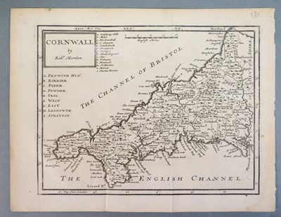 Lot 339 - Cornwall. Five maps of Cornwall, 18th & 19th century